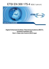 Standard ETSI EN 300175-4-V2.6.1 29.7.2015 preview