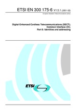 Standard ETSI EN 300175-6-V1.5.1 27.2.2001 preview