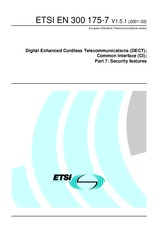 Standard ETSI EN 300175-7-V1.5.1 27.2.2001 preview