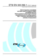 Standard ETSI EN 300296-1-V1.2.1 17.2.2009 preview