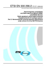 Standard ETSI EN 300296-2-V1.2.1 17.2.2009 preview