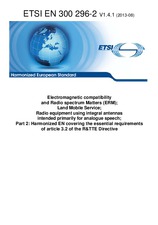 Standard ETSI EN 300296-2-V1.4.1 14.8.2013 preview