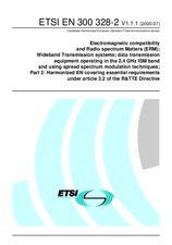 Standard ETSI EN 300328-2-V1.1.1 28.7.2000 preview