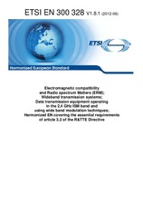 Standard ETSI EN 300328-V1.8.1 8.6.2012 preview