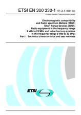 Standard ETSI EN 300330-1-V1.3.1 28.6.2001 preview