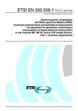 Standard ETSI EN 300338-1-V1.3.1 18.2.2010 preview