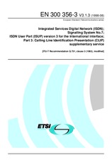 Standard ETSI EN 300356-3-V3.1.3 31.8.1998 preview