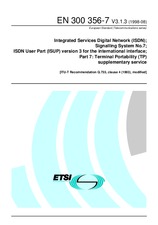Standard ETSI EN 300356-7-V3.1.3 31.8.1998 preview