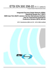 Standard ETSI EN 300356-22-V1.1.1 2.7.2003 preview