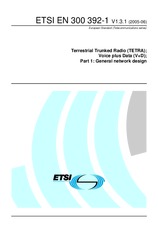 Standard ETSI EN 300392-1-V1.3.1 30.6.2005 preview