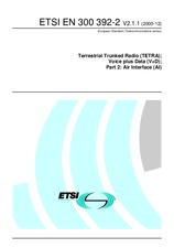 Standard ETSI EN 300392-2-V2.1.1 7.12.2000 preview