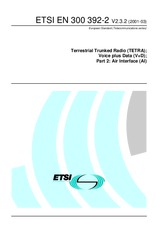 Standard ETSI EN 300392-2-V2.3.2 23.3.2001 preview