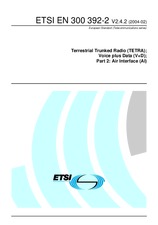 Standard ETSI EN 300392-2-V2.4.2 26.2.2004 preview