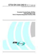 Standard ETSI EN 300392-5-V1.1.1 11.9.2001 preview