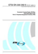 Standard ETSI EN 300392-5-V1.2.1 24.11.2003 preview