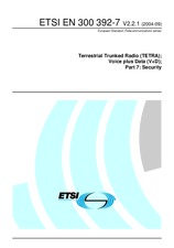 Standard ETSI EN 300392-7-V2.2.1 15.9.2004 preview