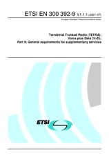 Standard ETSI EN 300392-9-V1.1.1 4.7.2001 preview