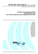 Standard ETSI EN 300392-9-V1.4.1 3.8.2010 preview