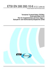 Standard ETSI EN 300392-10-6-V1.3.1 10.2.2004 preview