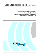 Standard ETSI EN 300392-10-11-V1.3.1 5.1.2004 preview