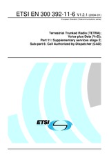 Standard ETSI EN 300392-11-6-V1.2.1 5.1.2004 preview