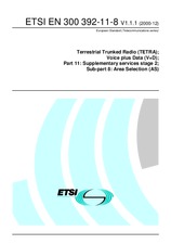 Standard ETSI EN 300392-11-8-V1.1.1 4.12.2000 preview