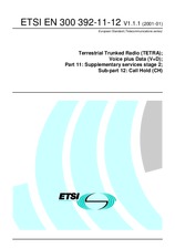 Standard ETSI EN 300392-11-12-V1.1.1 25.1.2001 preview