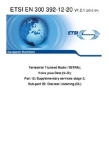 Standard ETSI EN 300392-12-20-V1.2.1 5.4.2012 preview