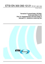 Standard ETSI EN 300392-12-21-V1.4.1 11.4.2011 preview