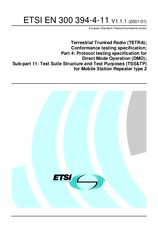 Standard ETSI EN 300394-4-11-V1.1.1 2.1.2001 preview