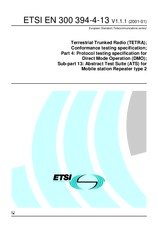 Standard ETSI EN 300394-4-13-V1.1.1 12.1.2001 preview