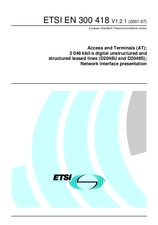 Standard ETSI EN 300418-V1.2.1 4.7.2001 preview