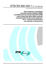 Standard ETSI EN 300433-1-V1.1.2 17.8.2000 preview