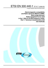 Standard ETSI EN 300440-1-V1.4.1 27.5.2008 preview