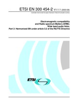 Standard ETSI EN 300454-2-V1.1.1 2.8.2000 preview