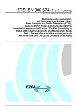 Standard ETSI EN 300674-1-V1.2.1 6.8.2004 preview