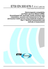 Standard ETSI EN 300676-1-V1.4.1 13.4.2007 preview