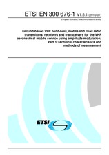 Standard ETSI EN 300676-1-V1.5.1 30.7.2010 preview