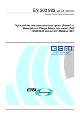 Standard ETSI EN 300923-V6.0.1 26.5.1999 preview