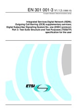 Standard ETSI EN 301001-3-V1.1.3 15.10.1998 preview