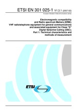 Standard ETSI EN 301025-1-V1.3.1 19.2.2007 preview