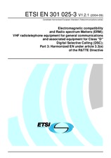 Standard ETSI EN 301025-3-V1.2.1 14.9.2004 preview