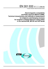 Standard ETSI EN 301033-V1.1.1 31.8.1998 preview