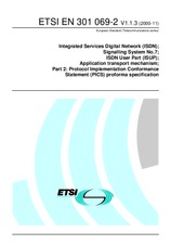 Standard ETSI EN 301069-2-V1.1.3 9.11.2000 preview