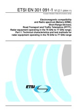 Standard ETSI EN 301091-1-V1.2.1 9.11.2004 preview