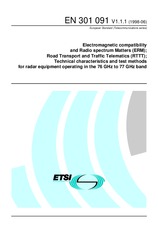 Standard ETSI EN 301091-V1.1.1 30.6.1998 preview