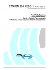 Standard ETSI EN 301126-3-1-V1.1.2 5.12.2002 preview
