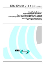 Standard ETSI EN 301213-1-V1.1.1 5.11.1999 preview