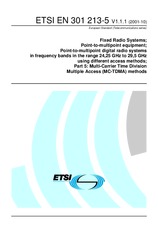 Standard ETSI EN 301213-5-V1.1.1 23.10.2001 preview