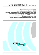 Standard ETSI EN 301357-1-V1.2.1 28.6.2001 preview